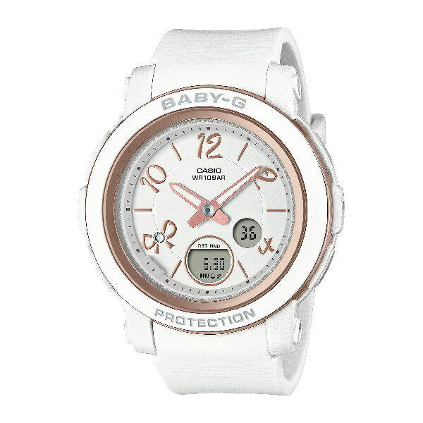 CASIO 卡西歐 Baby-g BGA-290RA-7A 緞帶時標雙顯腕錶 白 41.5mm｜樂天領券現折★全館特惠中★指定刷卡回饋10% 0