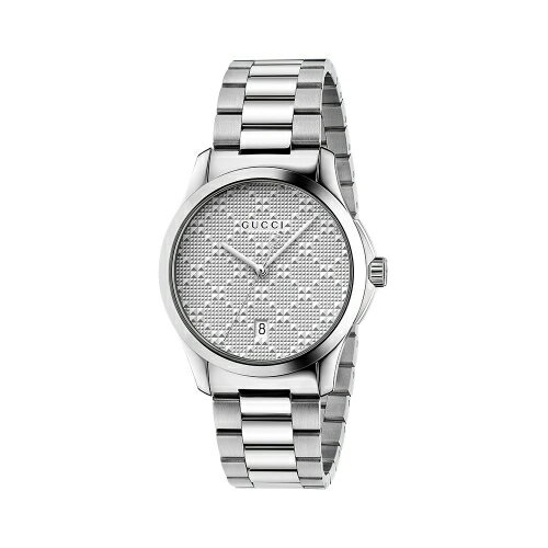 送禮首選★GUCCI G-TIMELESS菱紋腕錶/126459 附提袋【全館滿額折價★APP下單點數4倍送】線上購買享 實體門市同步服務