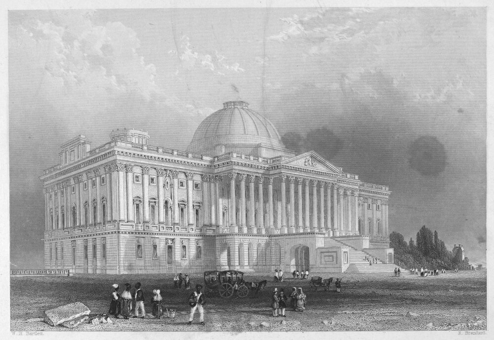 Posterazzi: US Capitol 1839 Neast View Of The United States Capitol In ...