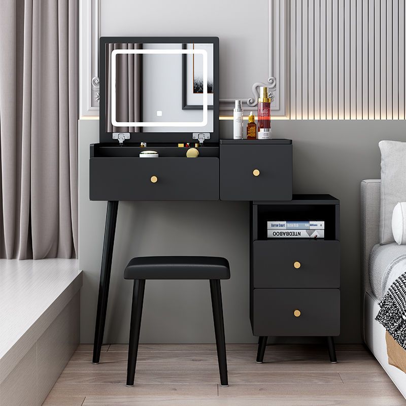 熱銷/免運 快速出貨 梳妝臺 化妝臺 梳妝台 化妝台 化妝櫃 翻蓋梳妝臺臥室現代簡約小型迷你化妝臺輕奢高級網紅ins風化妝桌