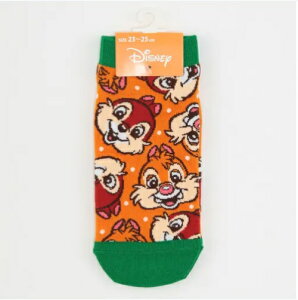 真愛日本 迪士尼 奇奇蒂蒂 奇蒂 花栗鼠 大臉滿版橘 運動短襪 短襪 襪子 卡通襪 裸襪 學生襪