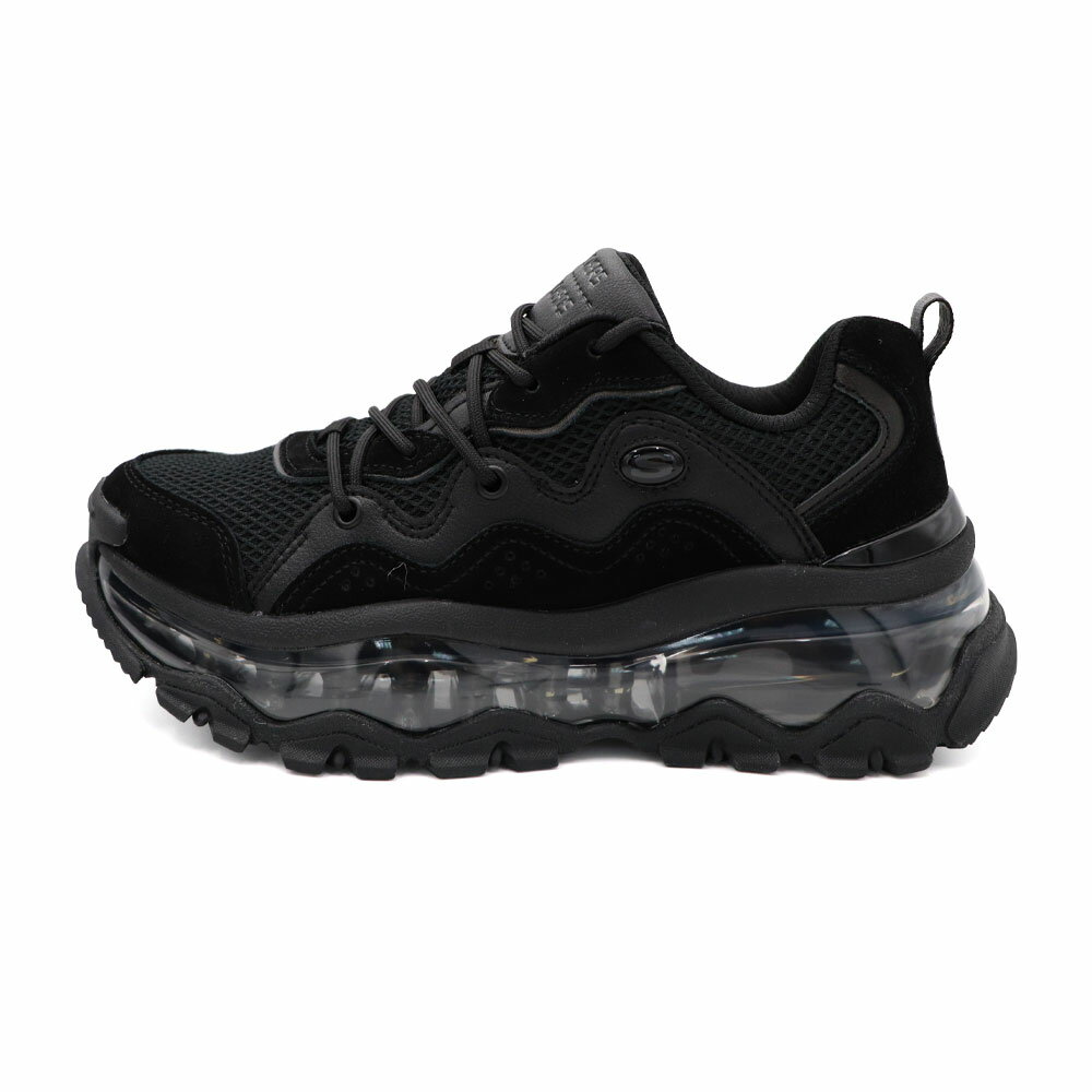 【全館滿額折】Skechers Uno Chaos 黑 網布 麂皮 厚底 氣墊 緩衝 休閒 運動鞋 女款 J2590【新竹皇家177935BBK】