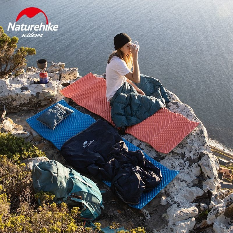 NH挪客戶外單人蛋槽折疊防潮墊露營加厚地墊午睡墊帳篷蛋巢便攜式