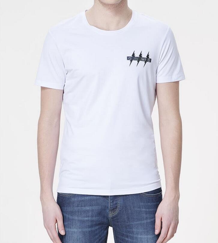 FINDSENSE MD 韓國 男 街頭 時尚 潮 閃電標誌圖案 LogoT恤 短袖T恤 特色T恤