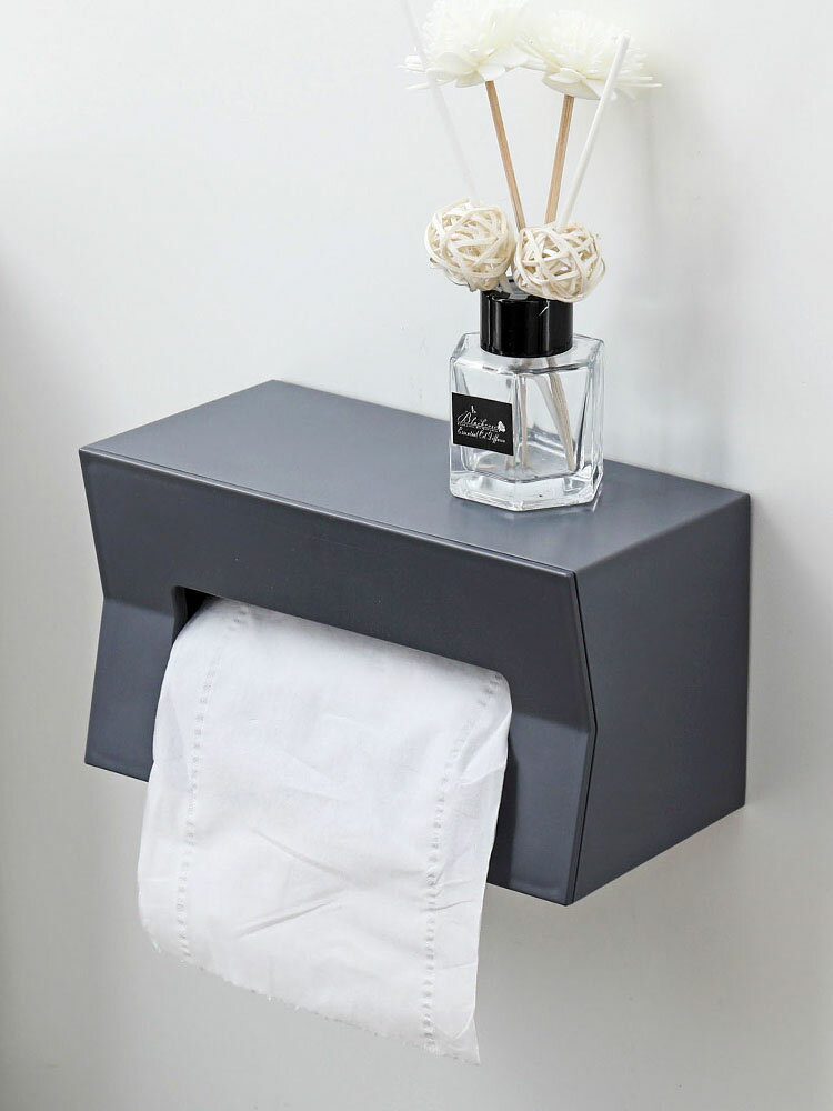 櫥柜倒掛紙巾盒創意粘貼壁掛式抽紙盒家用廚房免打孔衛生紙收納盒