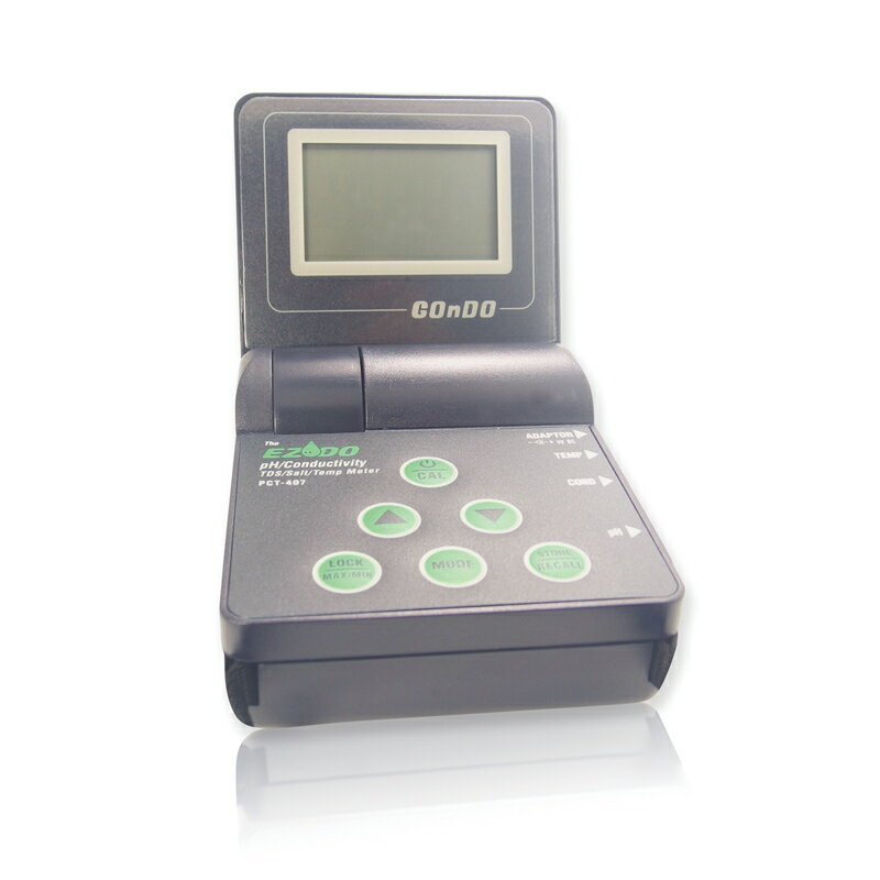 《EZDO》掌上型多參數pH/電導/TDS/鹽度 摺疊式 pH/EC/TDS/Salinity/DO/Temp Meter