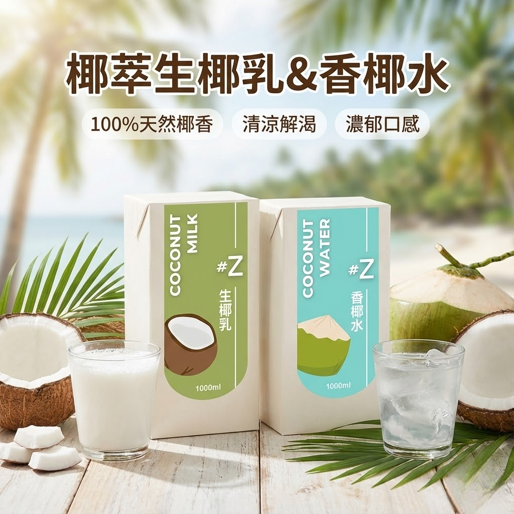 【KKM營養屋】椰萃 生椰乳 1000mlx4罐 椰奶 椰乳 椰子水 香水椰子 植物奶 無乳糖 無麩質 冷壓榨 濃郁滑順 生椰拿鐵 椰子