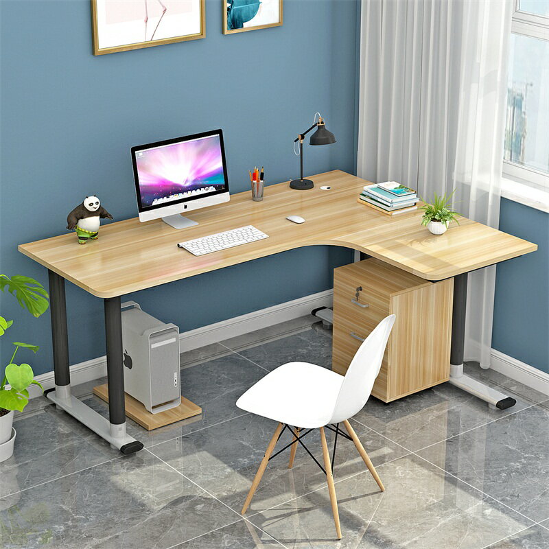 轉角書桌 L型電腦桌 電腦台式桌轉角書桌L型家用經濟型簡約現代牆角拐角辦公寫字桌子『xy10714』