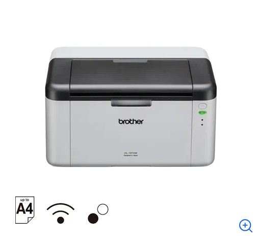 (可超取）Brother HL-1210W黑白無線雷射印表機，適用TN-1000碳粉 1