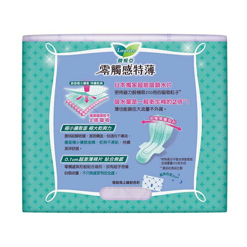 蕾妮亞零觸感特薄極長夜用型40cm 6片 2