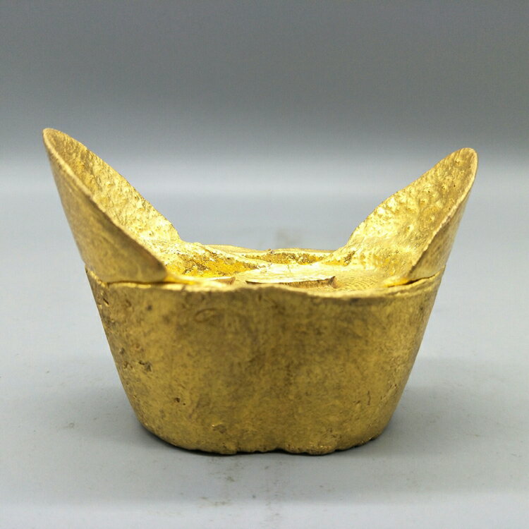 古錢幣清朝金錠青島赤金金錠家居裝飾擺件金元寶仿古手工藝民俗| 協貿