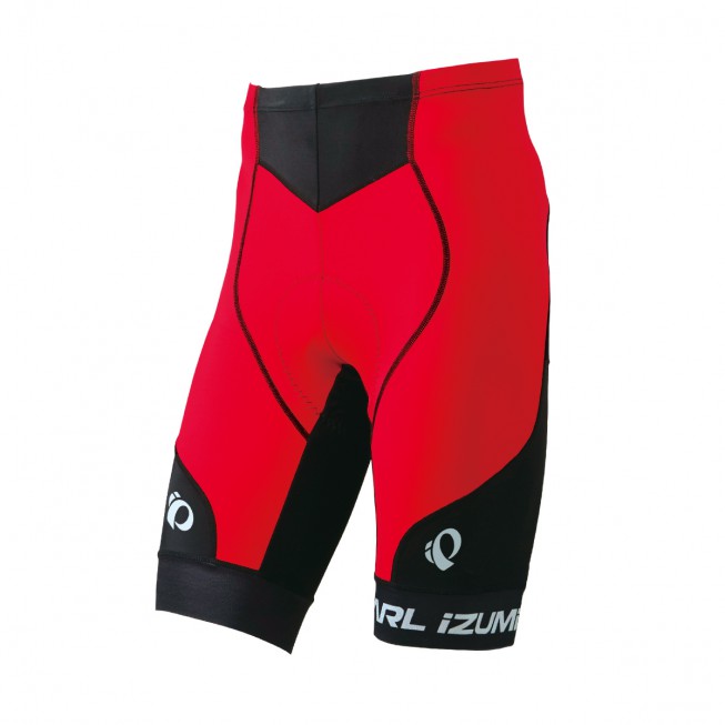 【7號公園自行車】日本 PEARL IZUMI 222-3D-2基本款男性短車褲(黑/紅)