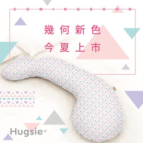 Hugsie 美國棉純棉孕婦枕/孕婦舒壓側睡枕-設計師系列【防蟎款】幾何圖騰★衛立兒生活館★