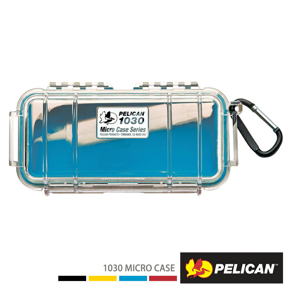限時★.. 美國 PELICAN 1030 Micro Case 微型防水氣密箱-透明 藍色 公司貨【全館點數5倍送】【APP下單跨店最高20%點數回饋】