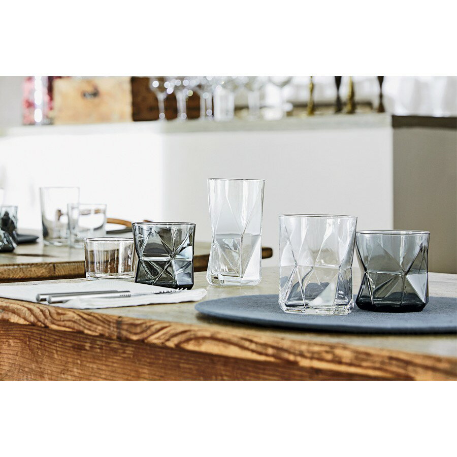 Bormioli Rocco 仙后座水杯 玻璃杯 330ml 透明 灰色 Drink eat金益合 4