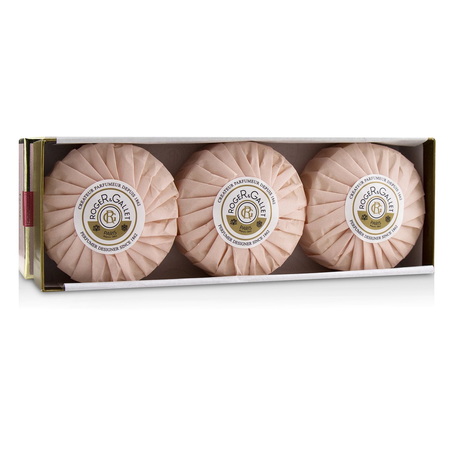 賀傑與賈雷 Roger & Gallet - 孟加拉玫瑰香氛皂組合Rose Perfumed Soap Coffret