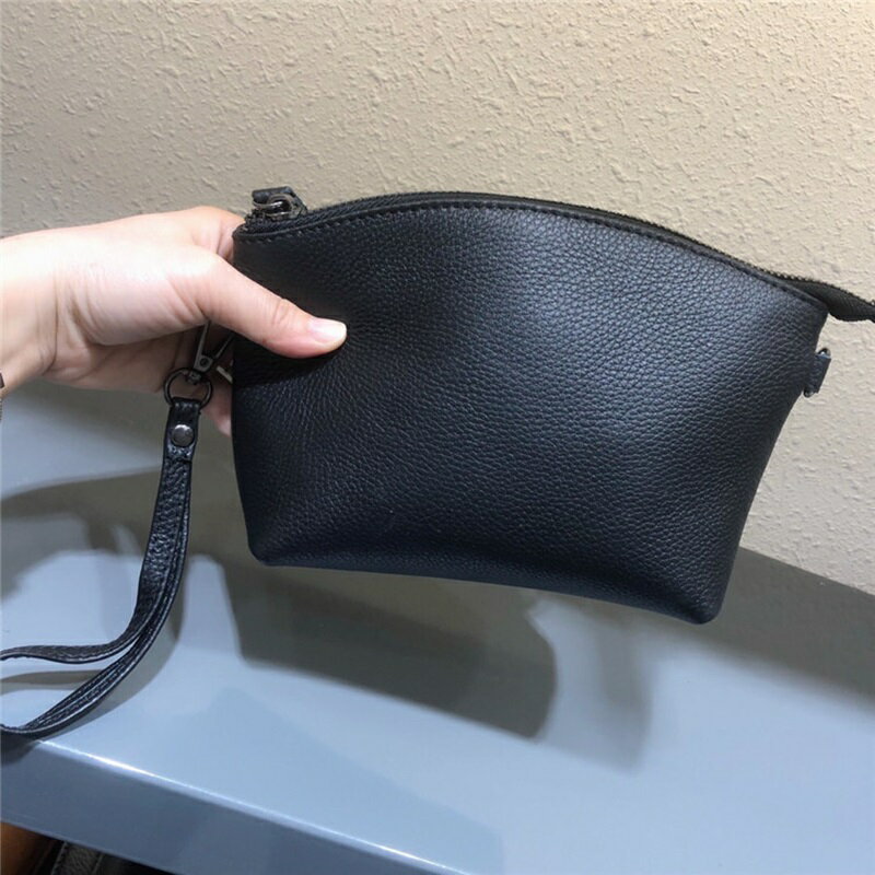 現貨+預購 手拿包真皮貝殼包-牛皮休閒純色時尚女包包7色73yc13【獨家進口】【米蘭精品】