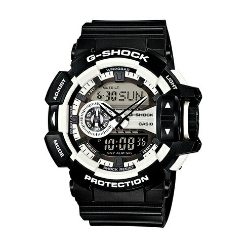 CASIO G-SHOCK GA-400-1A新式街頭流行腕錶/52mm