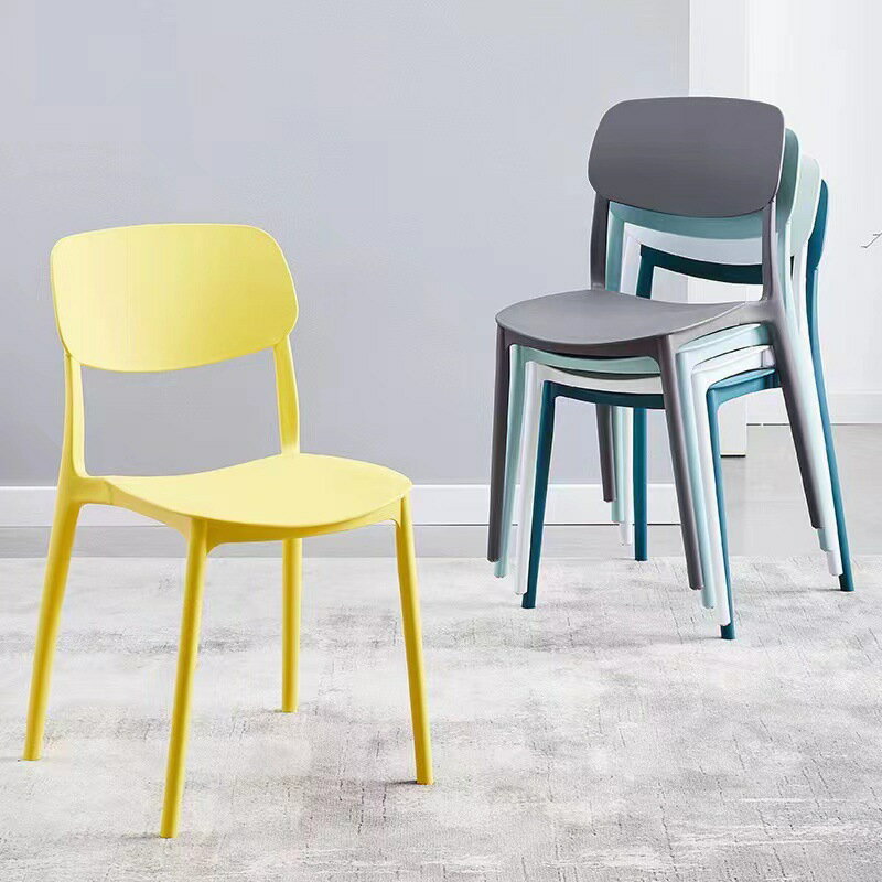 免運 塑料椅子靠背大人簡易餐桌膠椅加厚現代簡約書桌凳子家用北歐餐椅 特價出 可開發票