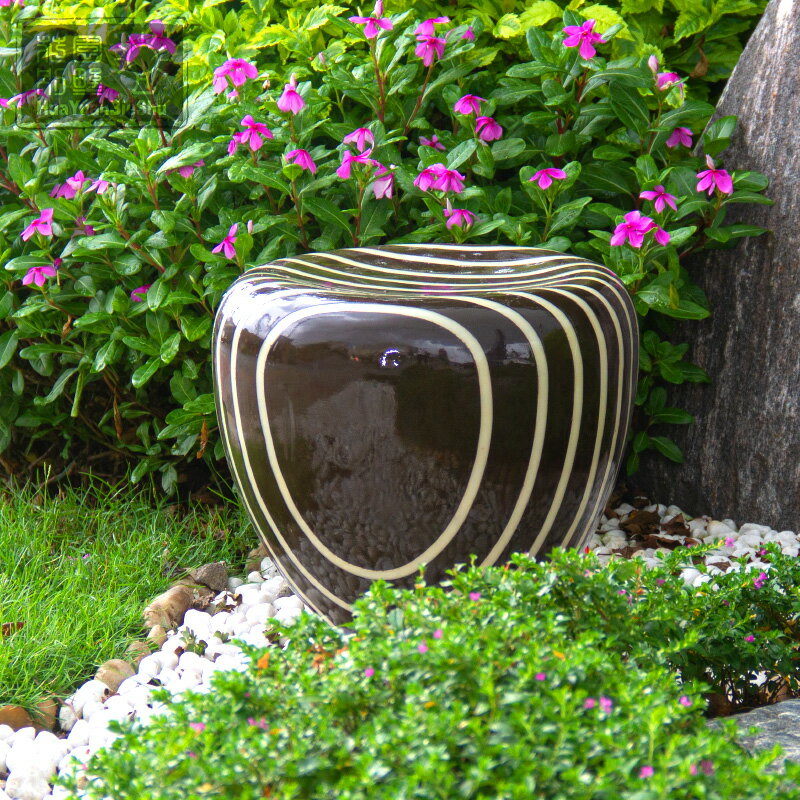 草坪燈變色景觀庭院燈防水戶外樹脂仿石頭燈花園別墅燈飾 3