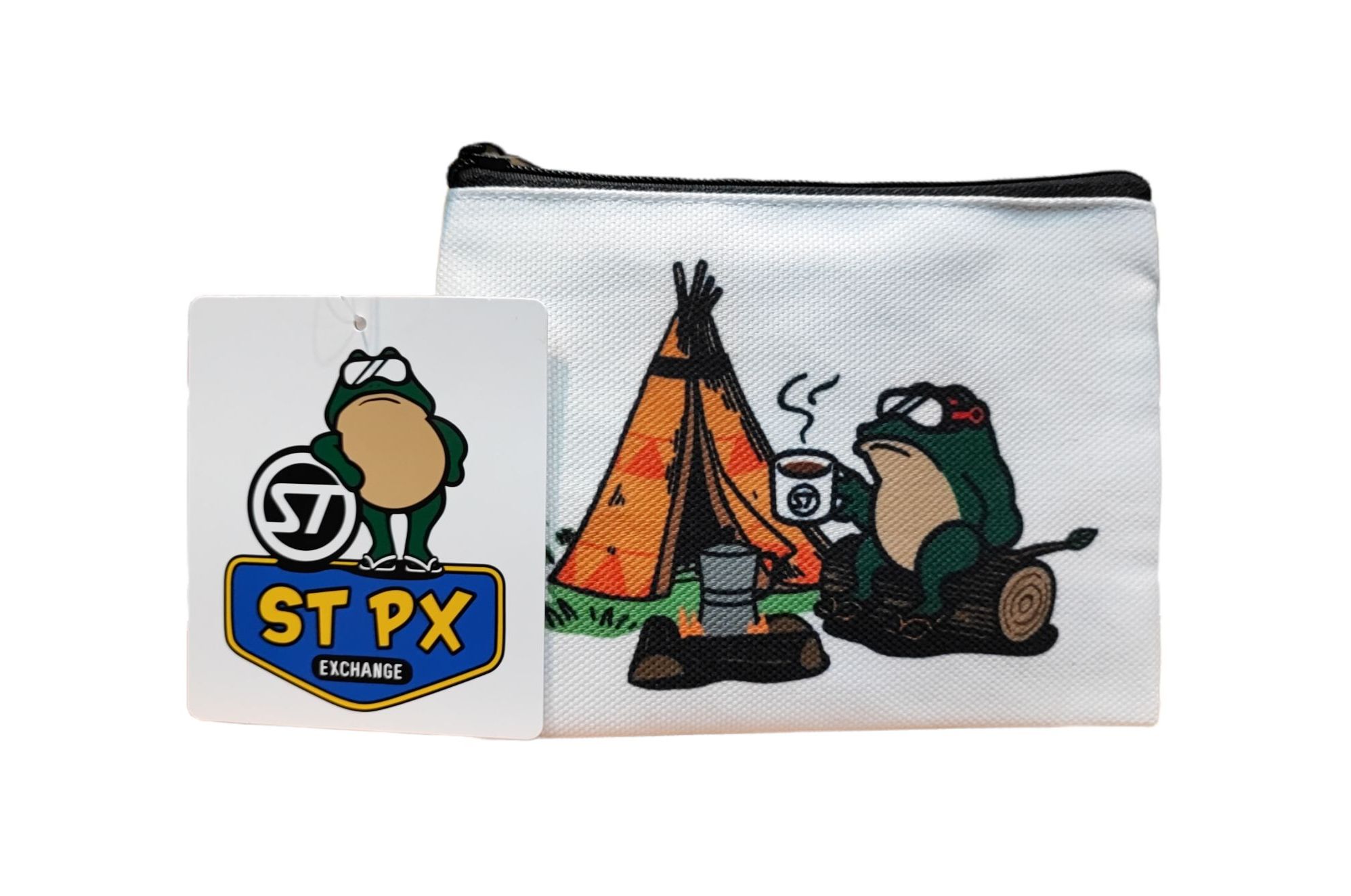 日本《Stream Trail》Wetty Pouch ST小拉鍊袋 C (露營蛙)