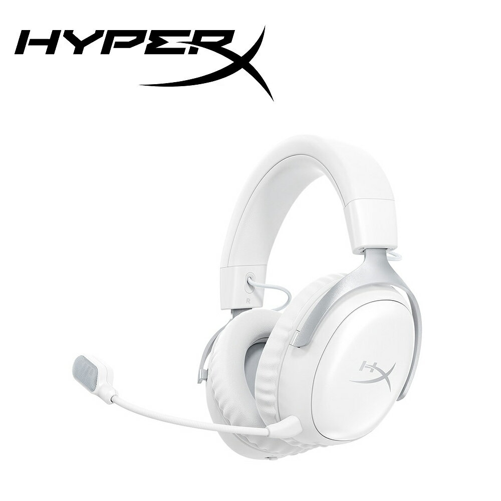 【HyperX】Cloud III S 無線雙模 電競耳機 白色【三井3C】