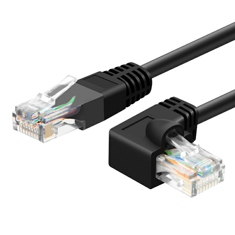 【易控王】Cat6 3米 高速彎頭網路線 / 鍍金網路線 / 直角 彎角網路線