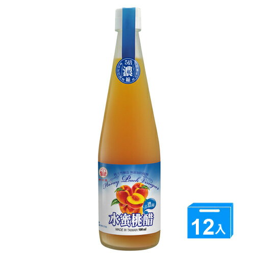 崇德發水蜜桃醋500ml*12