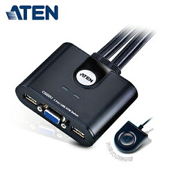 【ATEN 宏正】2埠 USB KVM 多電腦切換器 (CS22U)【三井3C】