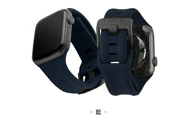 UAG Apple Watch 42/44/45/49mm 潮流矽膠錶帶-藍
