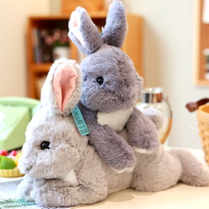 可愛仿真趴兔子公仔兔兔毛絨玩具小白兔玩偶娃娃女生床上睡覺抱枕