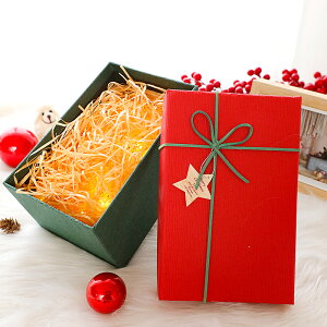 圣誕節禮品簡約創意大號生日空盒小禮物盒盒子精美口紅禮盒包裝盒
