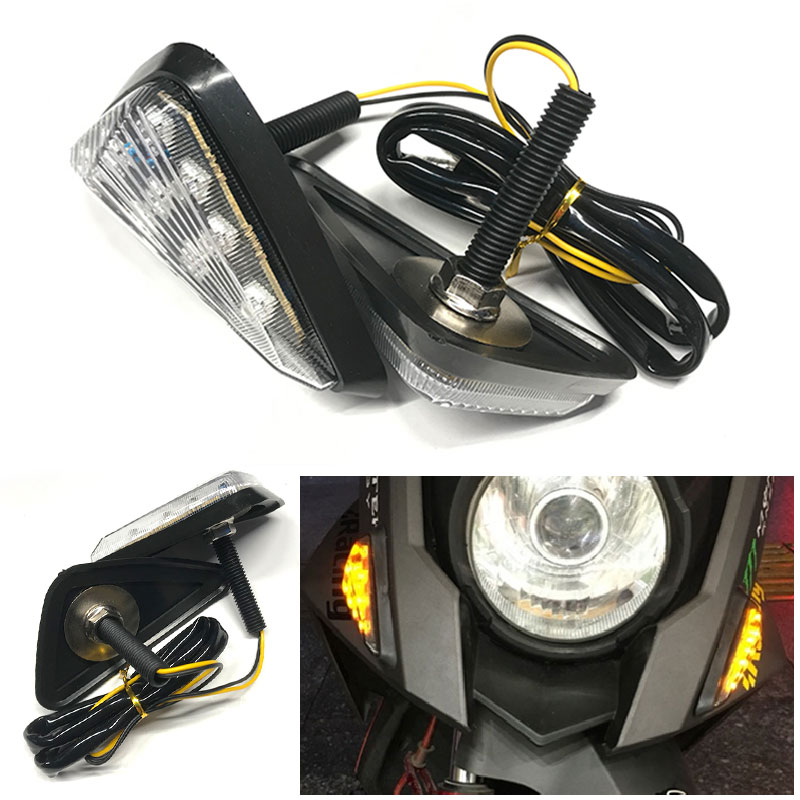 電動車摩托車跑車轉向燈LED轉向燈指示燈食人魚轉燈前轉向燈12V