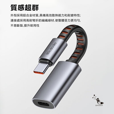 Mcdodo麥多多 LQ CA487北歐系列PD 24W多功能轉接線L母 to C公 充電傳輸耳機聽歌通話