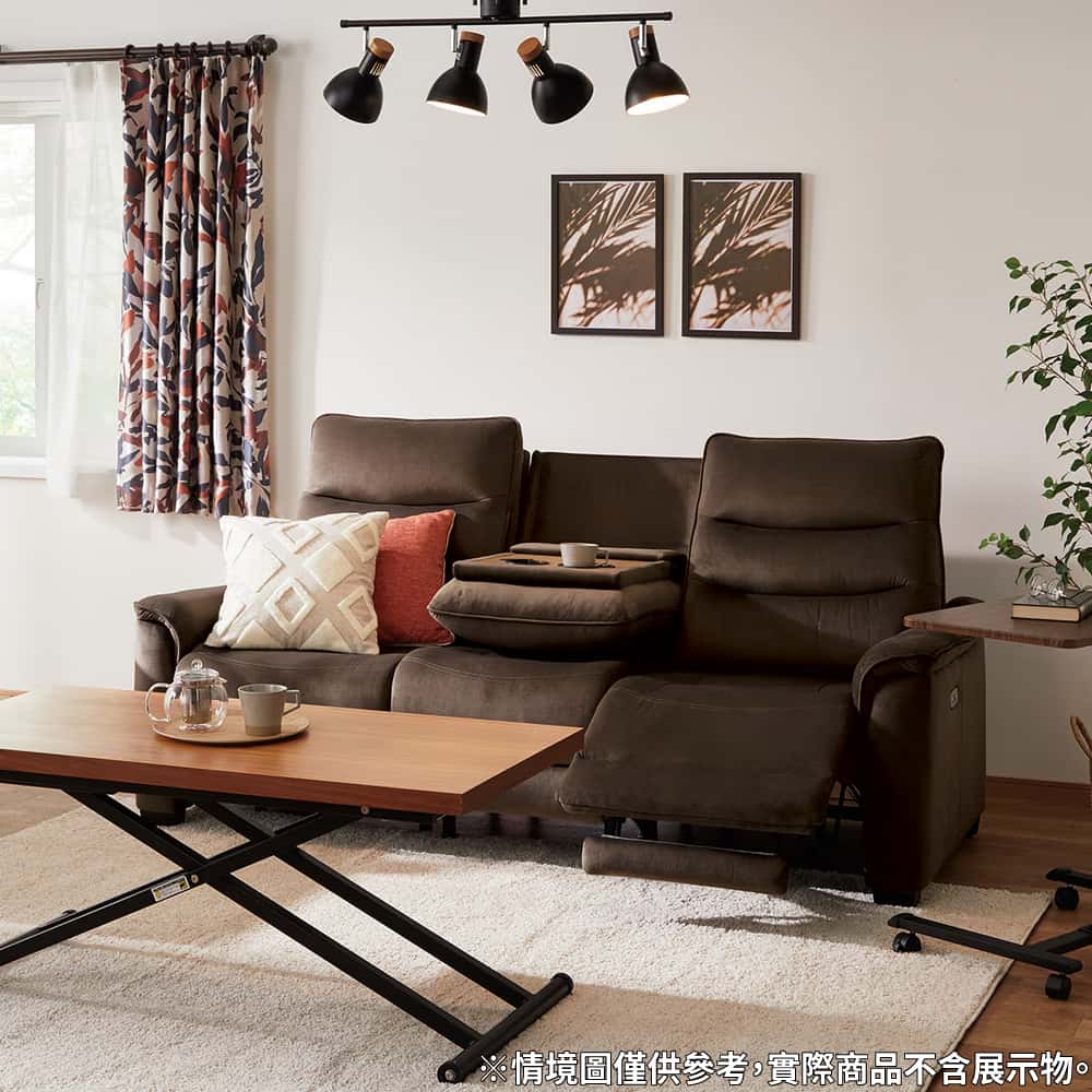 ◎3人用電動可躺式沙發 電動沙發 N-BELIEVA 3 布 BR NITORI宜得利家居
