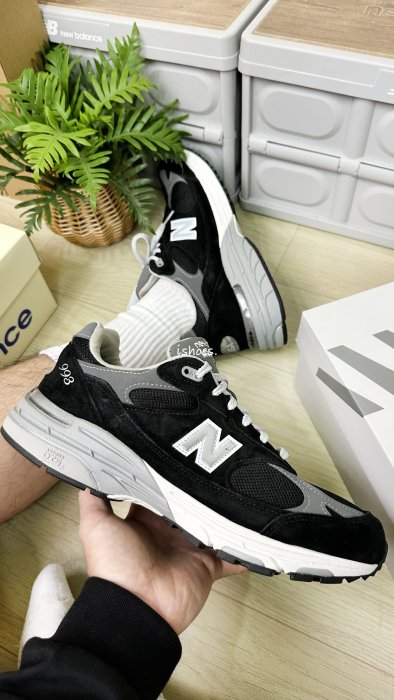 割引出清清倉【日本海外】代購New Balance 993 NB 美產全黑黑白反光麂