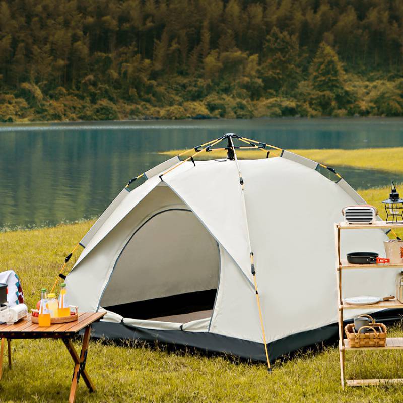 全自動速開露營帳篷 戶外便攜式雙人公園帳篷 多人沙灘野營帳篷