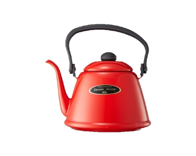 金時代書香咖啡 Kalita 野田琺瑯手沖壺 2000ml 法拉利紅 #52101