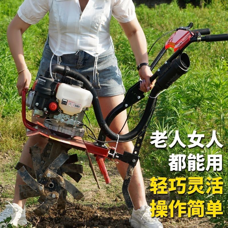 【最低價】【公司貨】本田王微耕機小型汽油家用四沖程松土水田鋤草開溝機翻地開荒旋耕 3