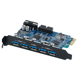 ORICO USB3.0 5PORT+20PIN PCI-E 擴充卡(VLI) PVU3-502I