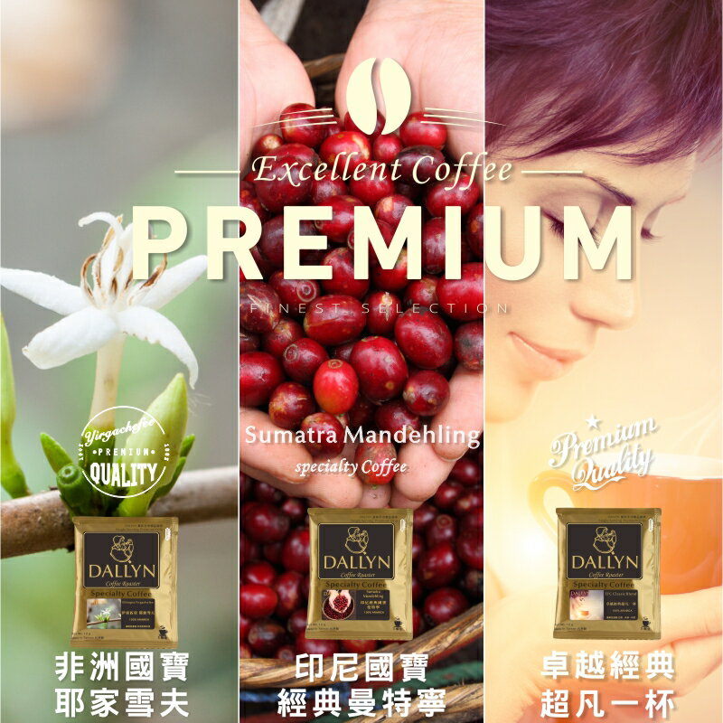 非洲國寶耶家雪夫/印尼國寶經典曼特寧/巴西國寶極品 3種 精品濾掛咖啡31入袋 899元 免運 送料無料