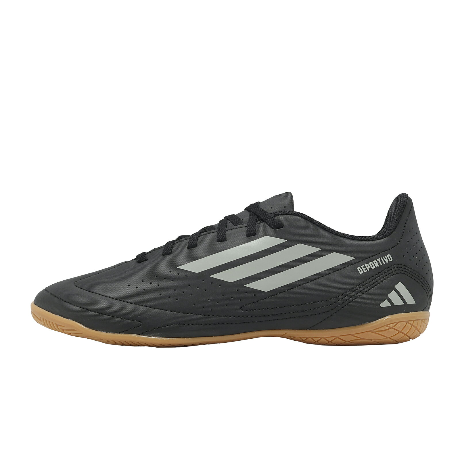 adidas 愛迪達 足球鞋 Deportivo III IN 男鞋 黑 皮革 膠底 室內運動 IF1405