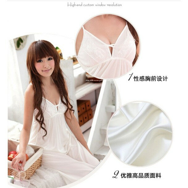 優質 連身睡衣 冰絲睡衣 情趣睡衣 性感睡衣 居家服 睡裙 吊帶睡衣 居家睡衣 連身睡衣 櫻桃嚴選 2