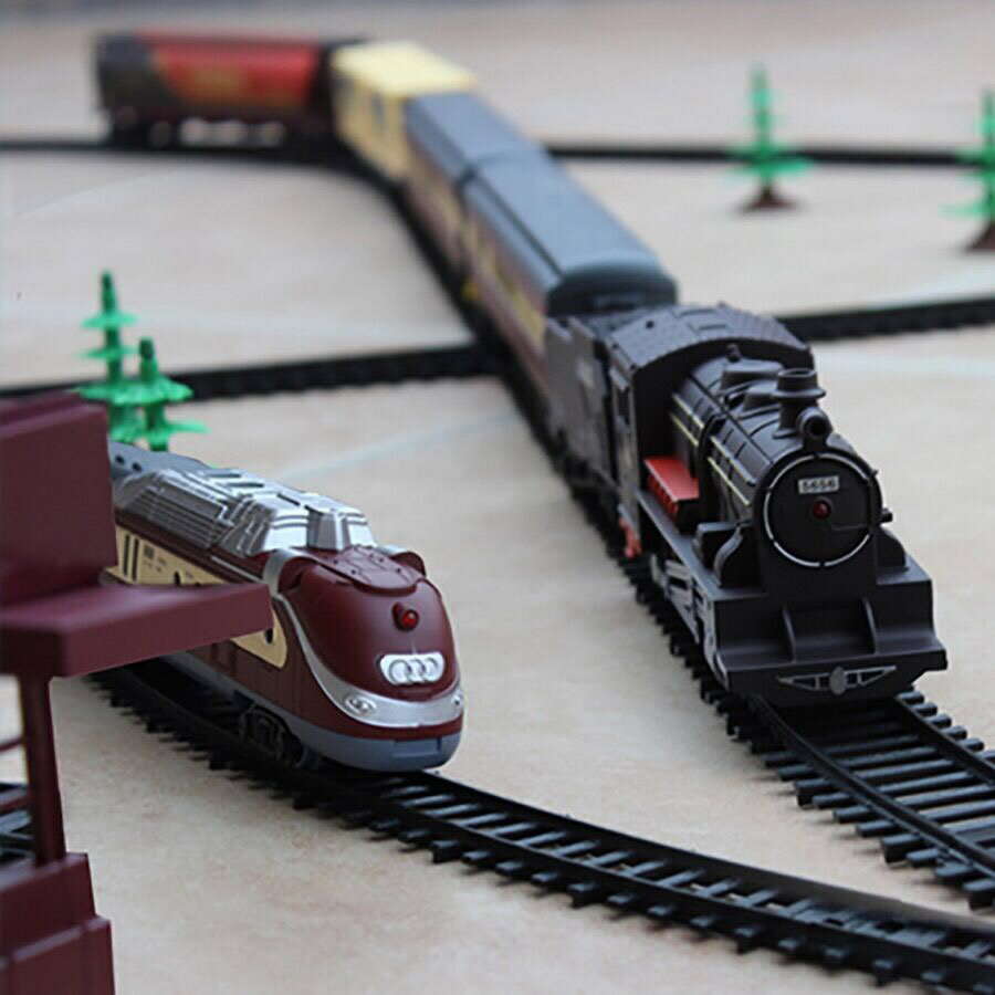 兒童火車超長9.4米軌道電動仿真模型套裝軌道車玩具軌道車益智