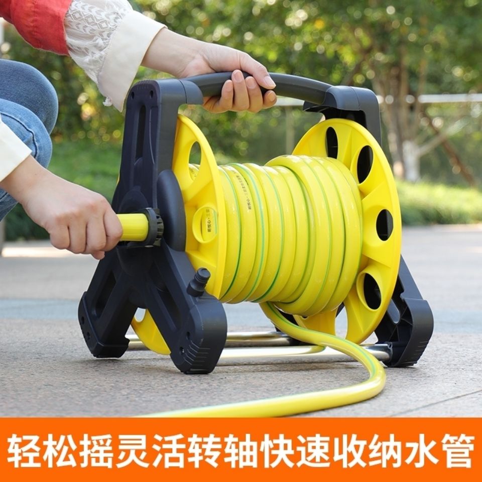 免運 公司貨 卷管器 收納器 水管收納架卷管器澆花水槍家用園林園藝花灑澆菜神器花園水管套裝特惠/可開發票