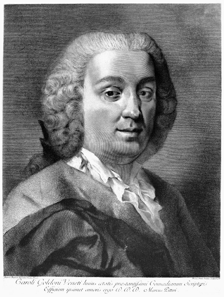 Posterazzi: Carlo Goldoni (1707-1793) Nitalian Playwright Line ...