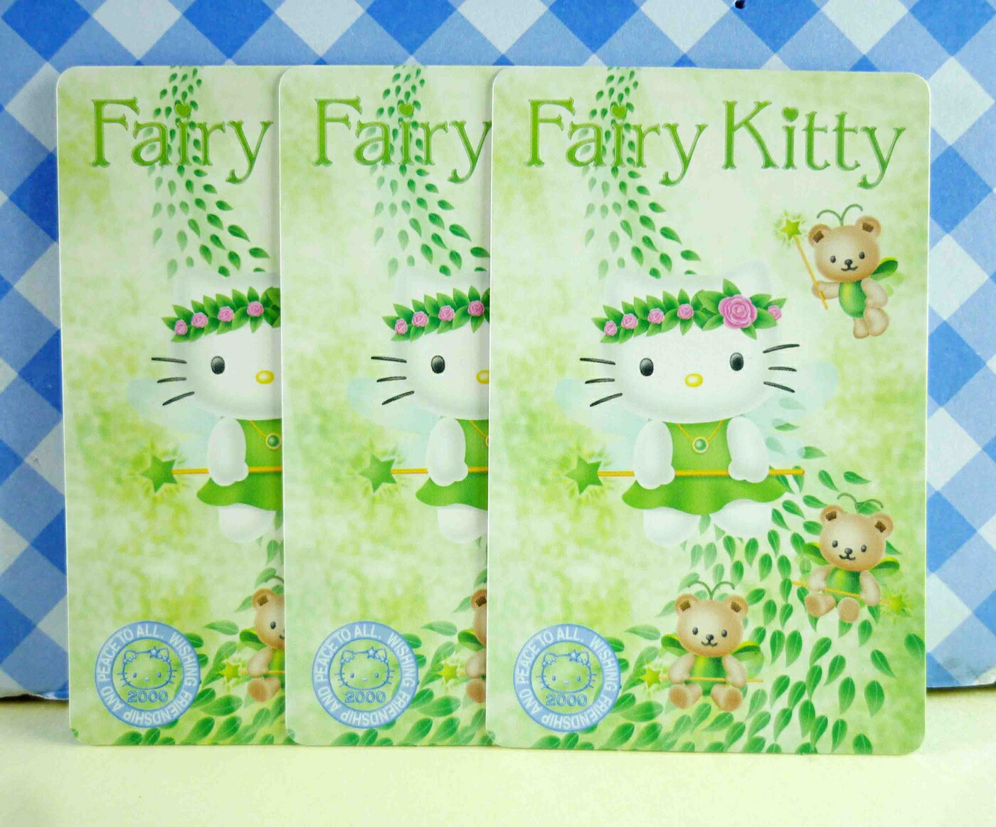 【震撼精品百貨】Hello Kitty 凱蒂貓 KITTY貼紙-芳香卡片-森林精靈 震撼日式精品百貨