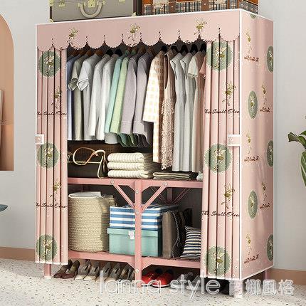 衣櫃衣櫥免安裝可折疊簡易布衣櫃臥室家用全掛式鋼架結構加粗加厚