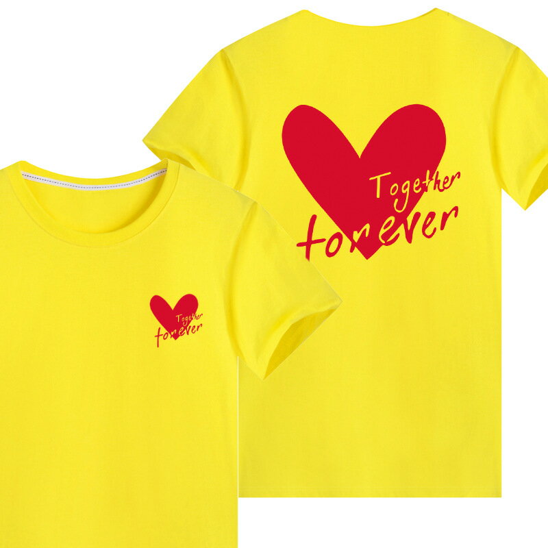 親子裝 純棉T恤 愛心 短袖T恤 短T 全家福 團體服 童裝一家三口 一家四口 全家裝 母女裝 班服 櫻桃嚴選 4