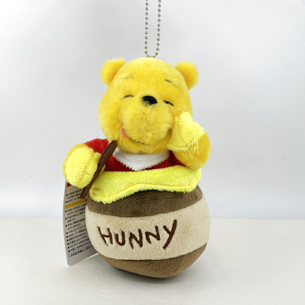 日本東京迪士尼限定 小熊維尼 蜂蜜 玩偶吊飾｜小鶴日貨